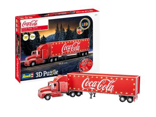 Revell 00152 3D-Puzzle Coca Cola Truck LED