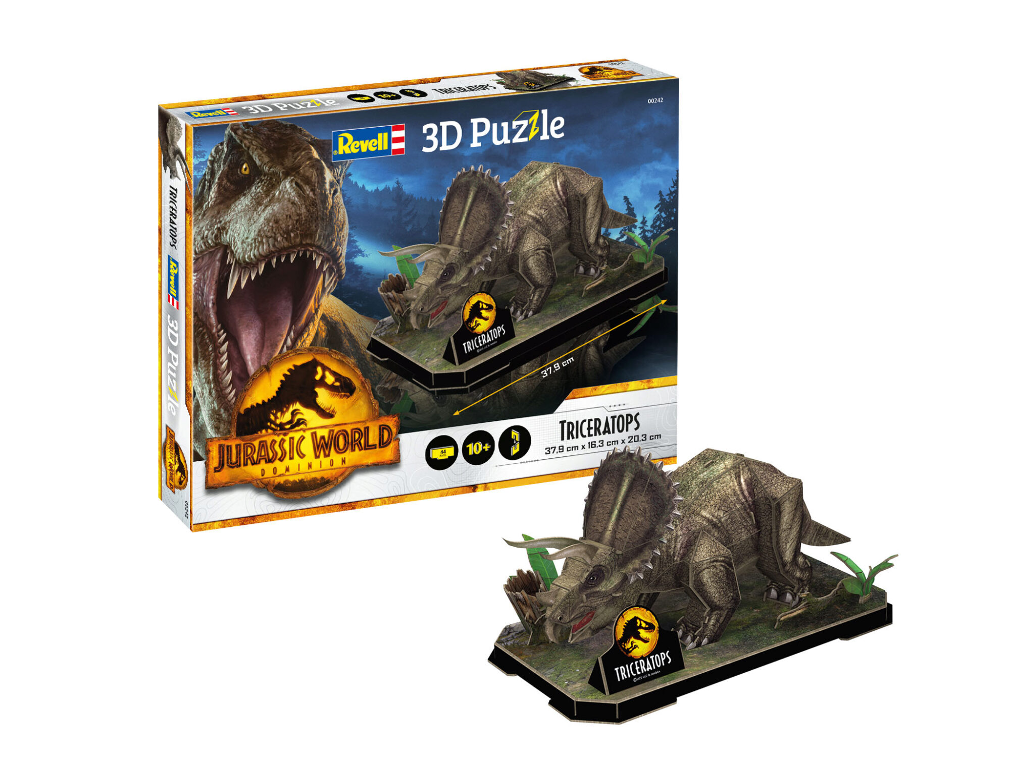Revell 00242 3D-Puzzle Jurassic World- Triceratops