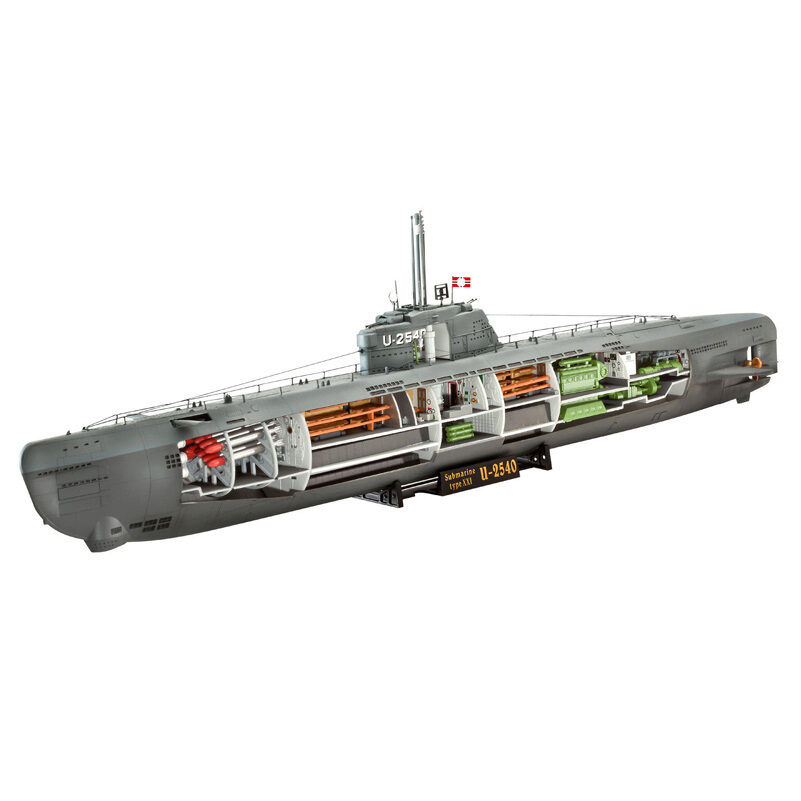 Revell 05078 Deutsches U-Boot Typ XXI mit Interieur