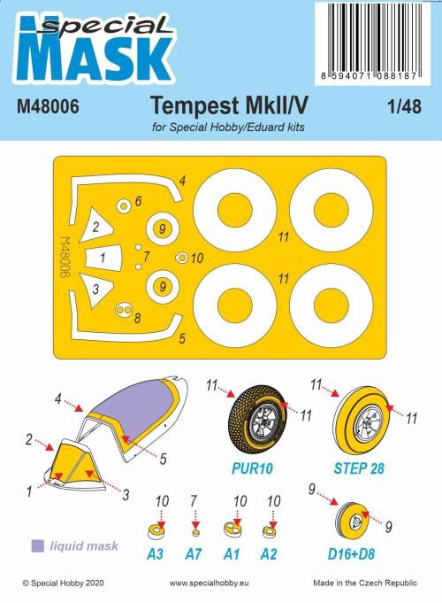 Special Hobby M48006 Tempest Mk.II/V Mask