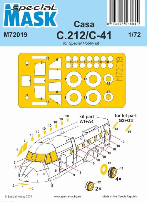 Special Hobby M72019 Casa C.212/C-41 Mask