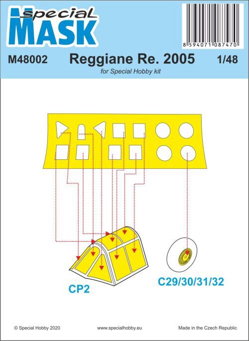 Special Hobby M48002 Reggiane Re.2005 Mask