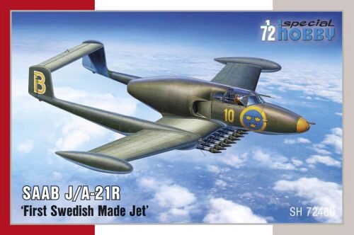 Special Hobby 100-SH72480 SAAB J/A-21R First Swedish Made Jet
