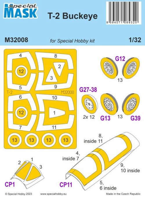 Special Hobby M32008 T-2 Buckeye MASK 1/32