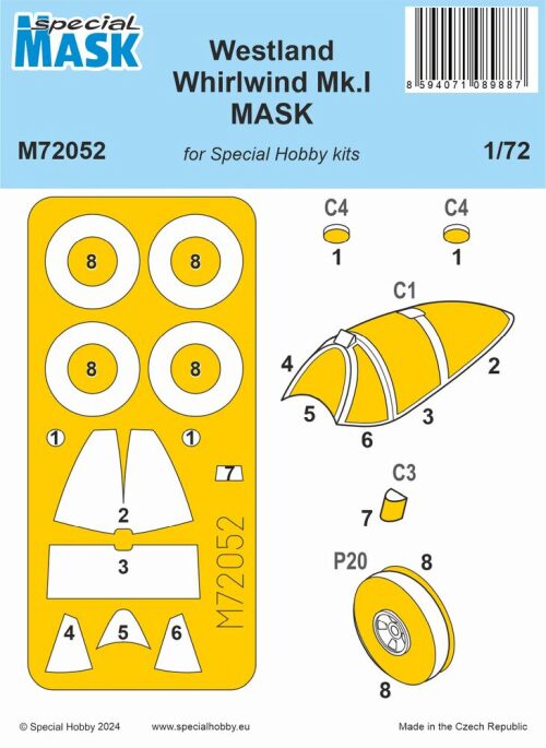 Special Hobby 100-M72052 Westland Whirlwind Mk.I MASK