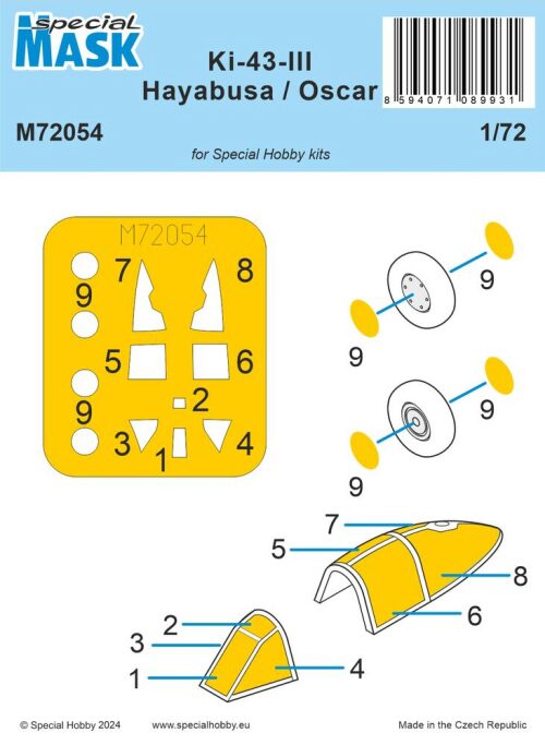 Special Hobby 100-M72054 Nakajima Ki-43-III Hayabusa MASK