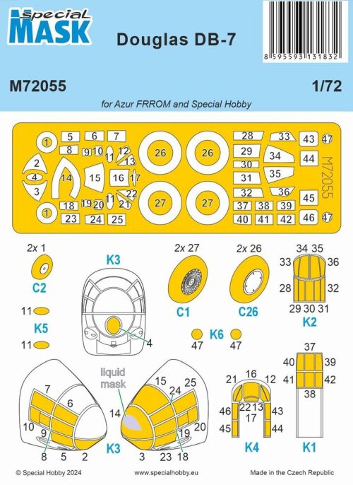 Special Hobby 100-M72055 DB-7 MASK