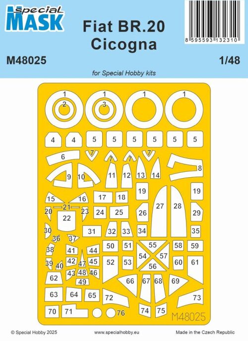 Special Hobby 100-M48025 Fiat BR.20 Cicogna MASK
