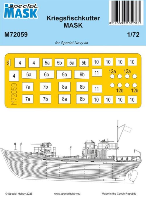 Special Hobby 100-M72059 Kriegsfischkutter MASK