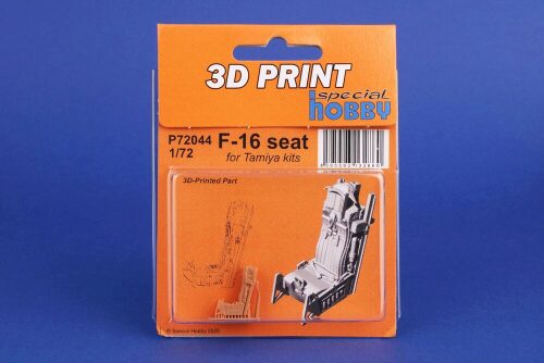 Special Hobby 129-P72044 F-16 Seat for Tamiya