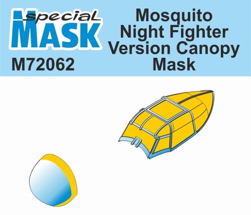 Special Hobby 100-M72062 Mosquito NF Version Canopy Mask