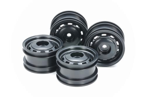 Tamiya 47450 Lunch Box Mini Wheels Black *4