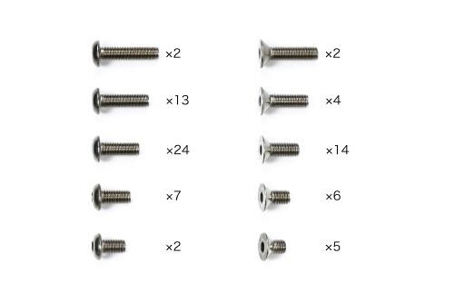 Tamiya 47464 TD4 Titanium Screw Set