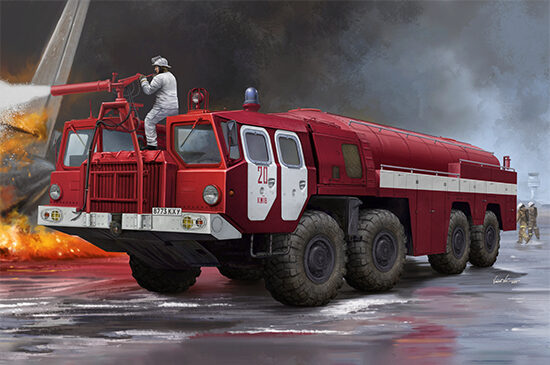 Trumpeter 01074 Airport Fire Fighting Vehicle AA-60 (MAZ-7310) 160.01