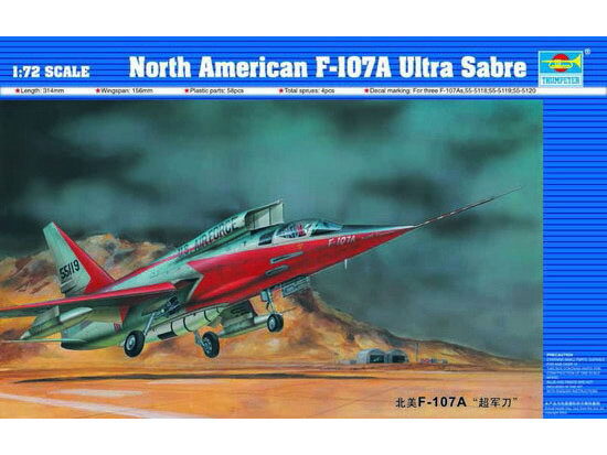 Trumpeter 01605 North American F-107 A Ultra Sabre