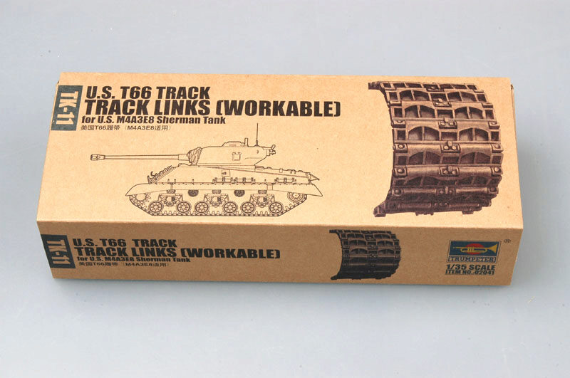 Trumpeter 02041 U.S. T66 track for M4A3E8 Sherman tank