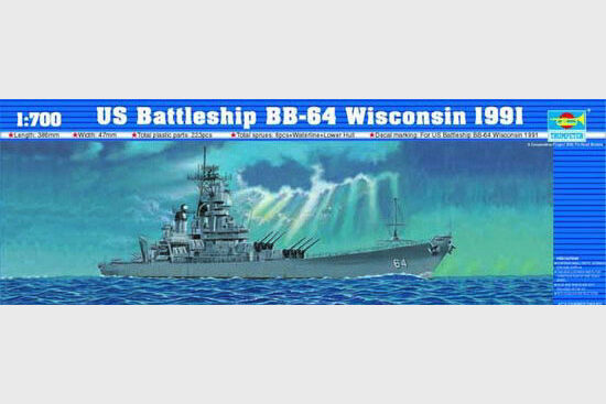 Trumpeter 05706 Schlachtschiff USS Wisconsin BB-64 1991