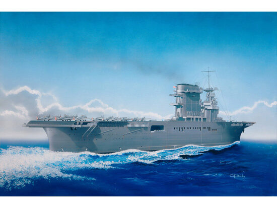 Trumpeter 05716 USS Lexington CV-2 05/1942 mit Flugzeugen und Wasserfläche!!!!
