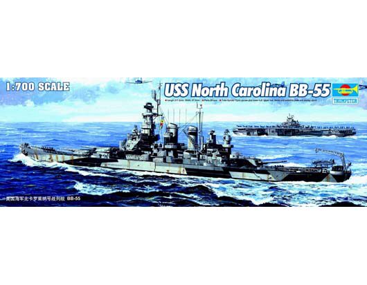 Trumpeter  05734 1/700 BB-55 USS North Carolina