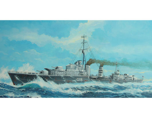 Trumpeter 05758 Tribal-class destroyer HMS Zulu (F18)'41