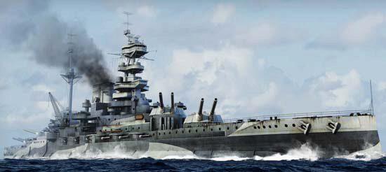 Trumpeter 05799 1/700 HMS Malaya, 1943