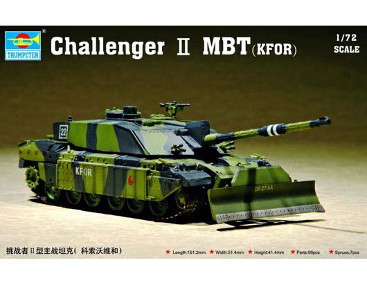 Trumpeter 07216 Challenger II MBT (KFOR)