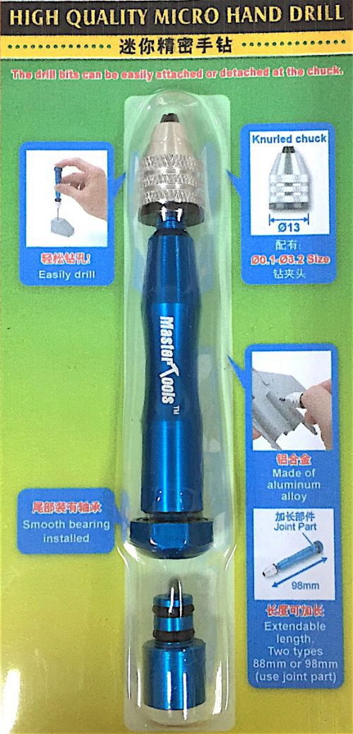 Master Tools - Trumpeter 09961 High Quality Micro Hand Drill