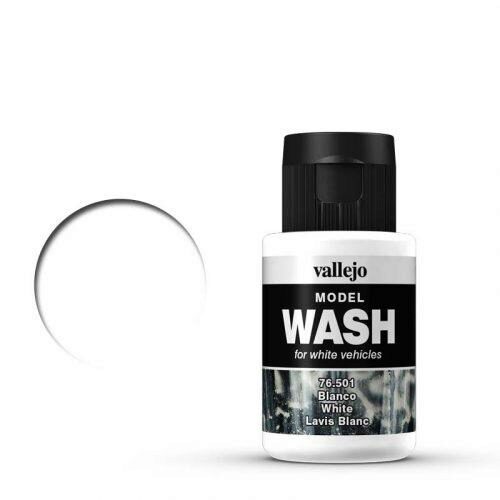Vallejo 76501 Wash-Color, Weiss, 35 ml