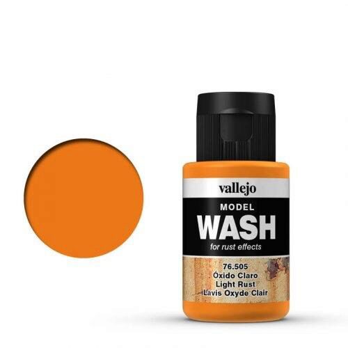 Vallejo 76505 Wash-Color, Heller Rost, 35 ml