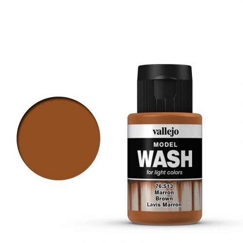 Vallejo 76513 Wash-Color, Braun, 35 ml