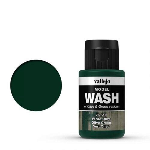 Vallejo 76519 Wash-Color, Olivgrün, 35 ml