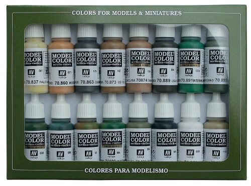 Vallejo 70109 Farb-Set, Alliierte Farben, WWII, 16 x 17 ml
