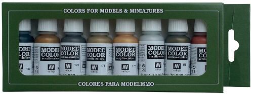 Vallejo 70118 Farb-Set, Metallic-Farbe, 8 x 17 ml
