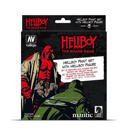 Vallejo 70187 Hellboy - Board Game, Farb-Set mit Figur
