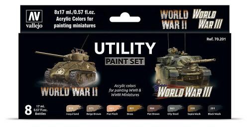 Vallejo 70201 Farb-Set, World War II & World War III