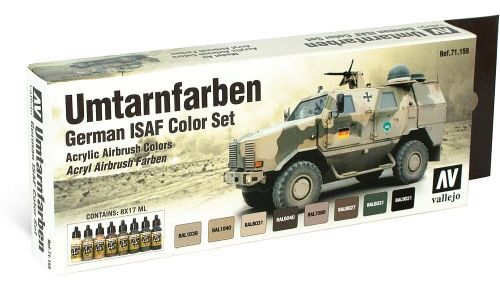 Vallejo 71159 Farb-Set, Umtarnfarben-Set, NATO Tarnung, 8 x 17 ml