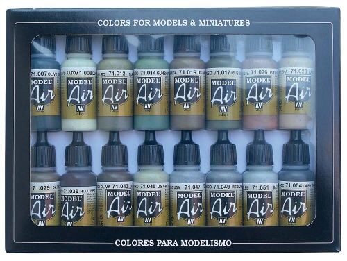 Vallejo 71180 Farb-Set, Alliierte Farben, WWII, 16 x 17 ml