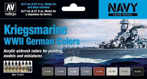 Vallejo 71615 Farb-Set, Kriegsmarine WWII