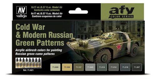 Vallejo 71621 Farb-Set, Kalter Krieg bis heute, Russisches Grünmuster