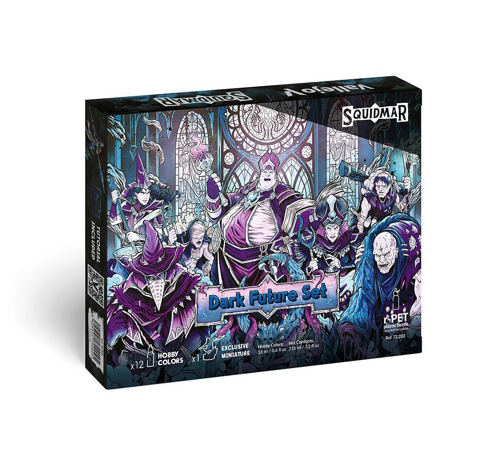 Vallejo 72202 Farb-Set Dark Future, 12 x 18