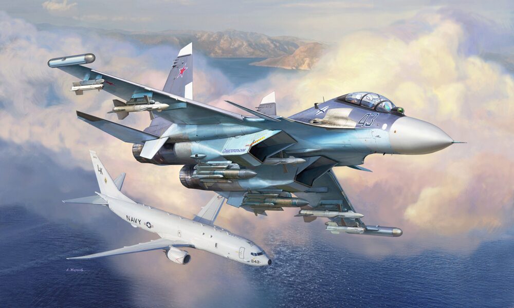 Zvezda 7436 SU-30SM Russian Fighter