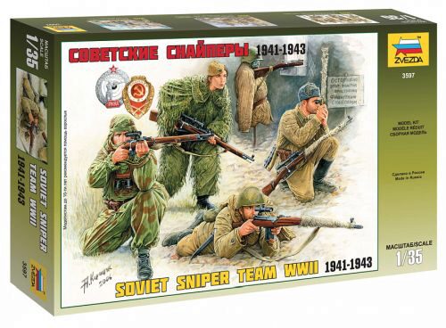 ZVEZDA 3597 Soviet Sniper Team WWII 1941-1943