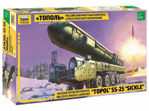 ZVEZDA 5003 "Topol" SS-25 "Sickle" Russian Intercontinal Ballistic Missile Launcher