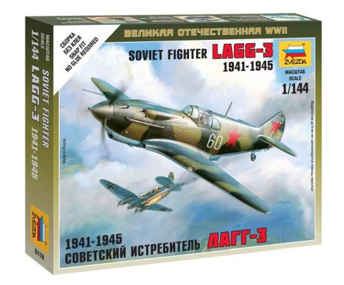 ZVEZDA 6118 1/144 Soviet Fighter LAGG-3 1941-1945