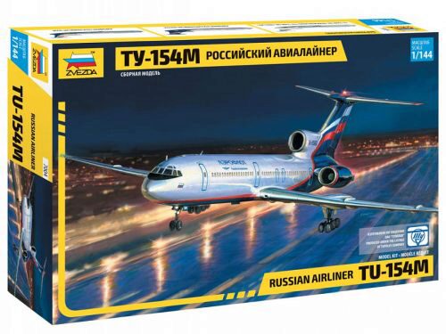 ZVEZDA 7004 1/144 Russian Airliner TU-154M