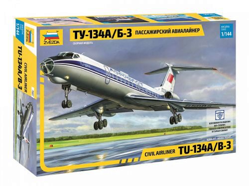 ZVEZDA 7007 1/144 Civil Airliner TU-134A/B-3