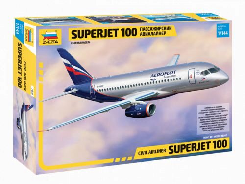ZVEZDA 7009 1/144 Superjet 100 Civil Airliner