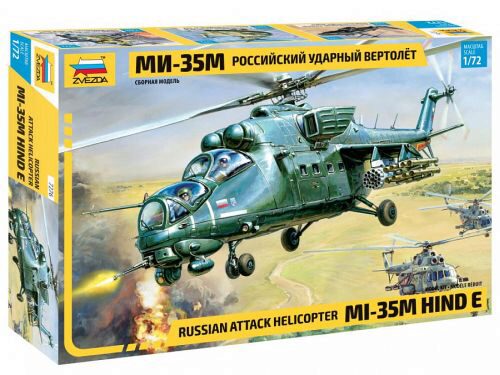 ZVEZDA 7276 Russian Attack Helicopter MI-35M Hind E