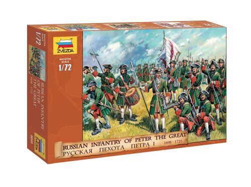 ZVEZDA 8049 Russian Infantry of Peter the Great 1698 - 1725