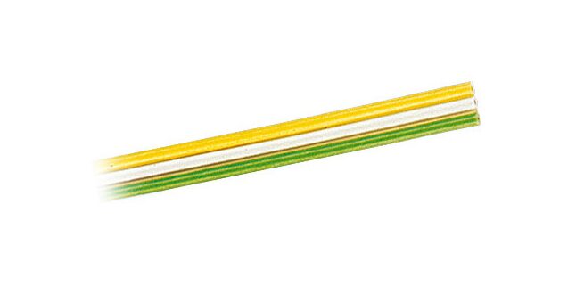 Brawa 32395 Flachband-Litze 0,14mm²  25m gelb/weis/grün